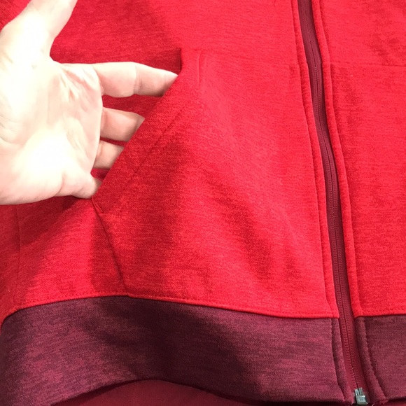 Adidas CLIMAWARM Jacket BQ8723 B1 Red Size Small Hoodie Zip Front EUC Track - Picture 7 of 12